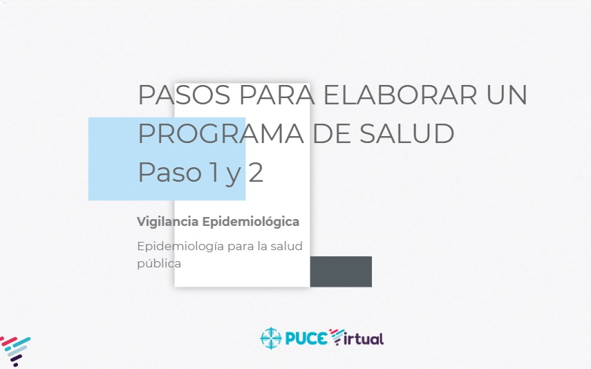 Pasos para elaborar un programa de salud. Paso 1 y 2