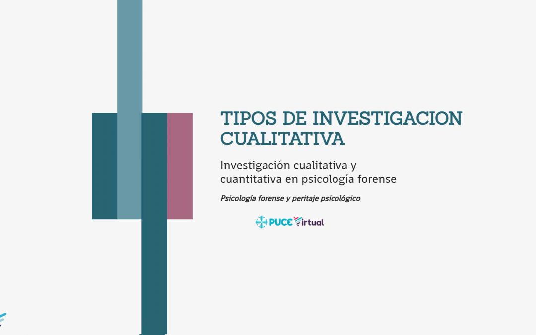 Tipos de Investigación Cualitativa