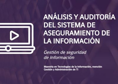 Análisis y Auditoría del Sistema de Aseguramiento de la Información