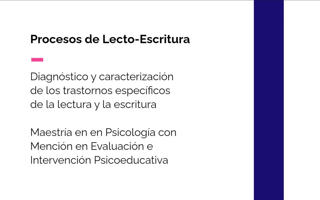 Procesos de Lecto-Escritura