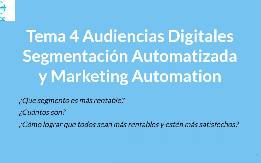 Audiencias Digitales Segmentación Automatizada y Marketing Automation