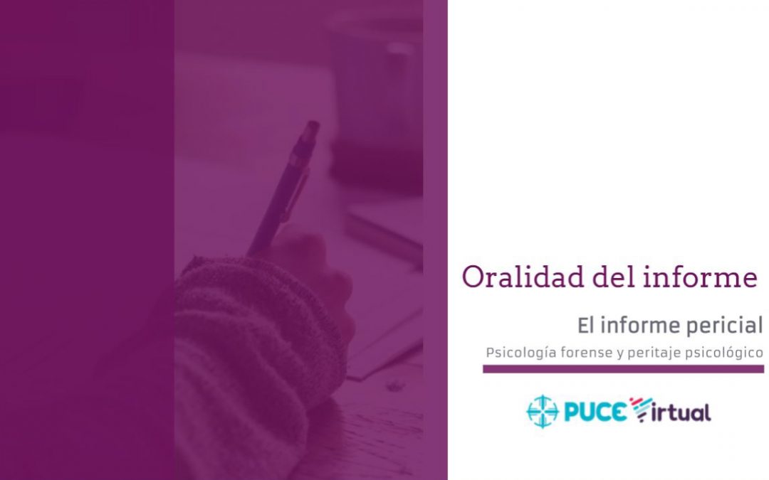 Oralidad del informe