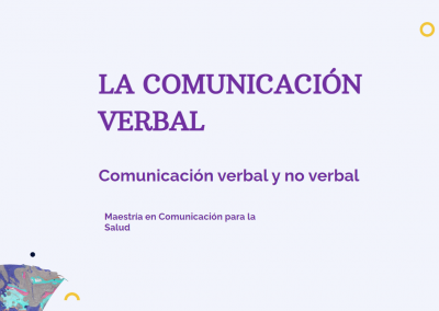 La comunicación verbal