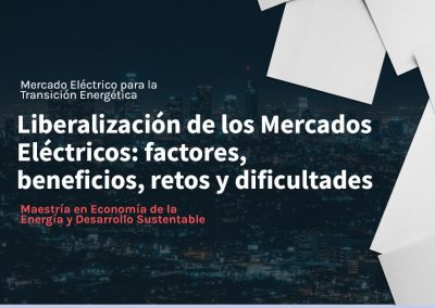 Liberalización de los Mercados Eléctricos: factores, beneficios, retos y dificultades