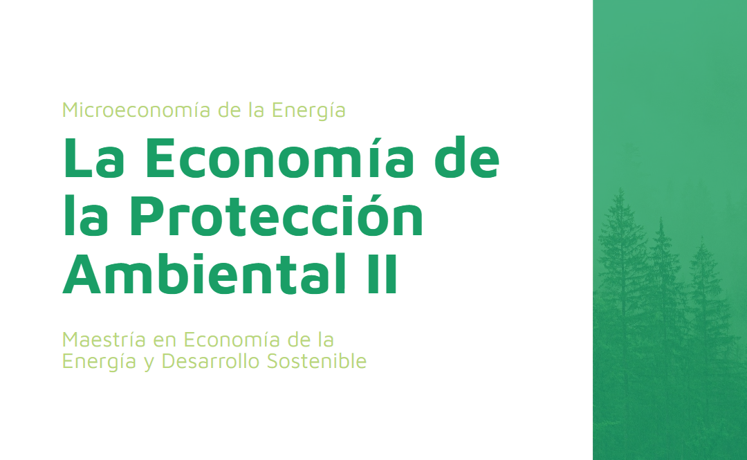 La Economía de la Protección Ambiental II