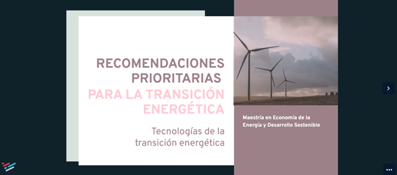 Recomendaciones prioritarias para la transición energética