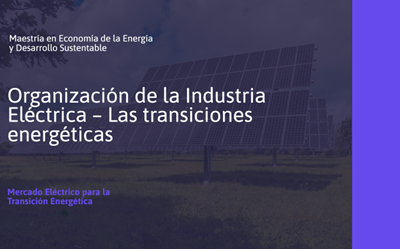 Organización de la Industria Eléctrica – Las transiciones energéticas