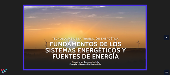 Fundamentos de los sistemas energéticos y fuentes de energía